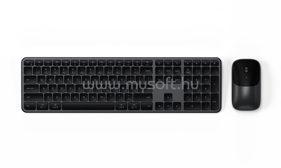 SATECHI Slim CEX3 Wireless Combo ((Keyboard and Mouse) - US English - Space Black