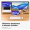 SATECHI Slim CEX3 Wireless Combo (Keyboard and Mouse) - US English - Silver ST-ZEX3SS-EN small