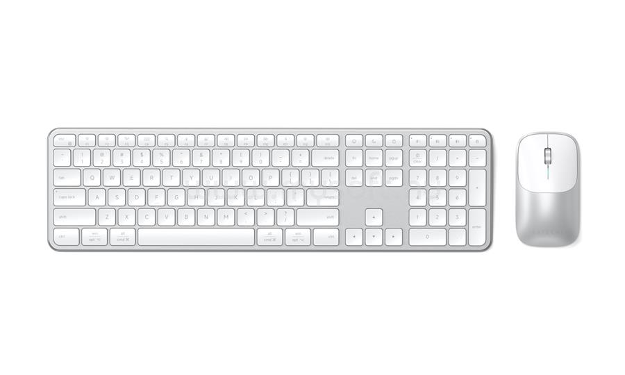 SATECHI Slim CEX3 Wireless Combo (Keyboard and Mouse) - US English - Silver
