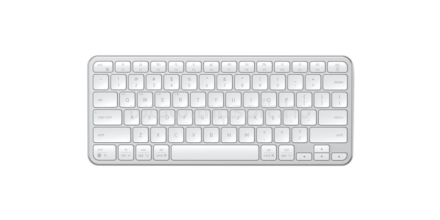SATECHI Slim EX1 Wireless Keyboard - US English - Silver