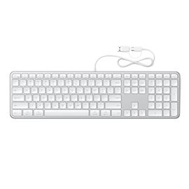 SATECHI Slim LX3 Wired Keyboard - US English - Silver ST-KULX3S-EN small