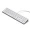 SATECHI Slim LX3 Wired Keyboard - US English - Silver ST-KULX3S-EN small