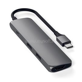 SATECHI Slim Type-C Multi-Port adapter (asztroszürke) ST-CMAM small