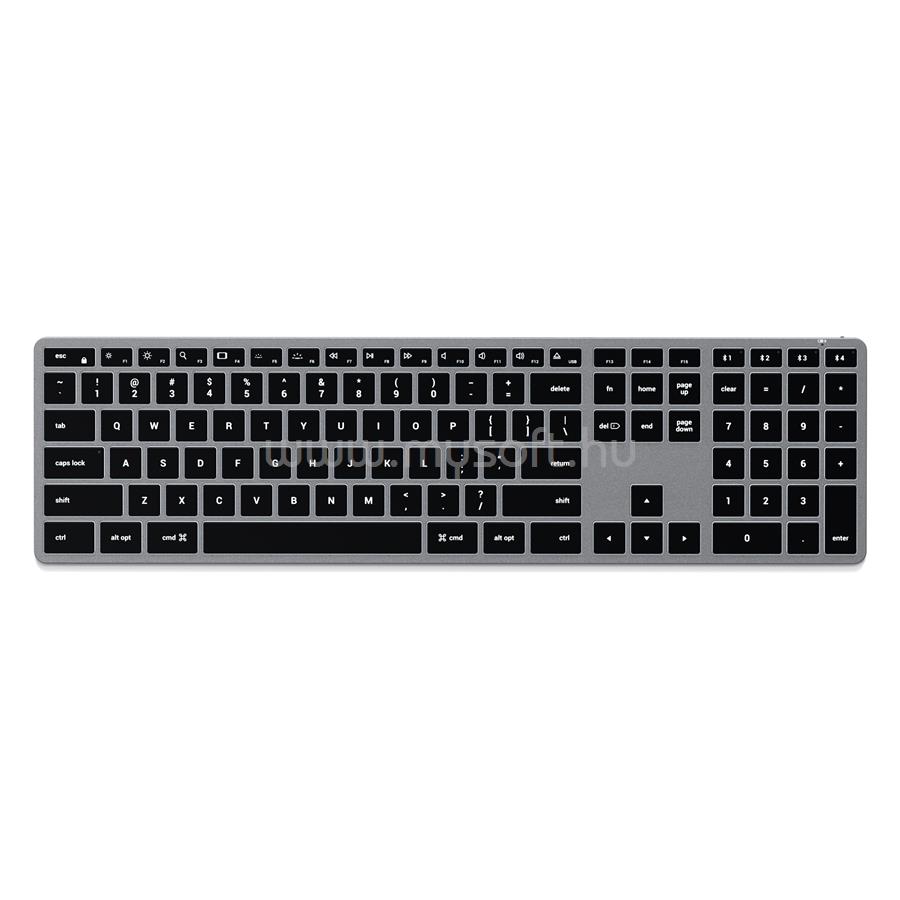 SATECHI Slim X3 Bluetooth BACKLIT Wireless Keyboard - CZ - Space Grey