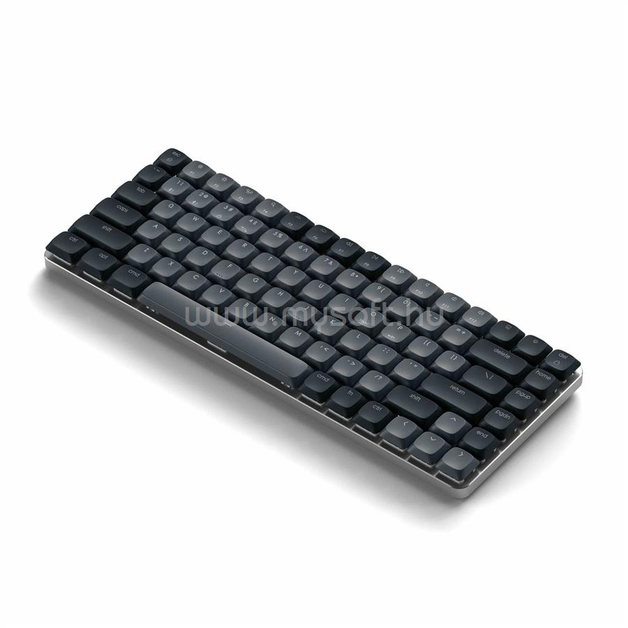 SATECHI SM1 Slim Mechanical Backlit Bluetooth Keyboard (Windows Keycaps - Windows, Left Alt, Right Alt 2.4GHz USB Receiver) - Black