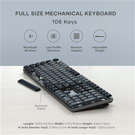 SATECHI SM3 Slim Mechanical Backlit Bluetooth Keyboard (Dark) - US- Dark ST-KSM3DK-EN small