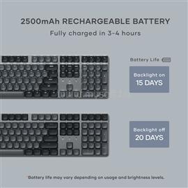 SATECHI SM3 Slim Mechanical Backlit Bluetooth Keyboard (Dark) - US- Dark ST-KSM3DK-EN small
