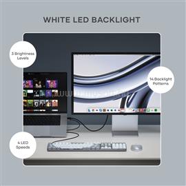 SATECHI SM3 Slim Mechanical Backlit Bluetooth Keyboard (Light) - US - Light ST-KSM3LT-EN small
