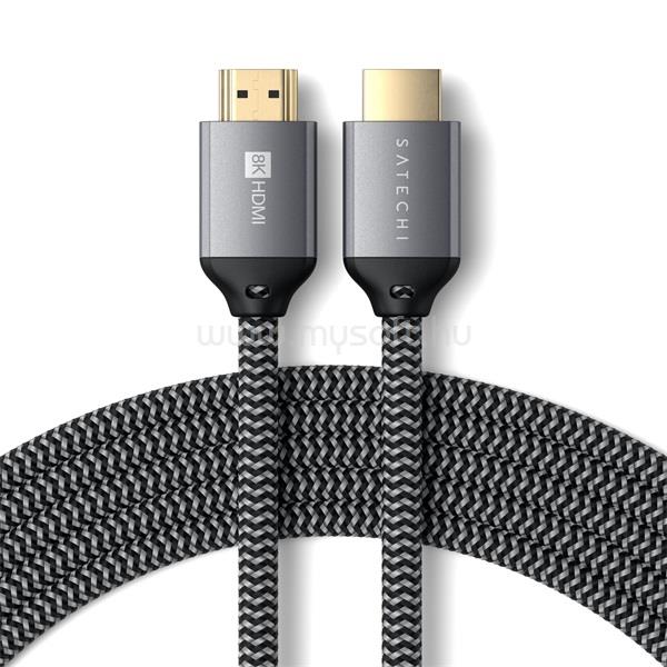 SATECHI ST-8KHC2MM 2m 8K HDMI fekete kábel