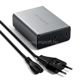 SATECHI ST-UC165GM-EU 165W 4xType-C PD GaN hálózati töltő (fekete) ST-UC165GM-EU small