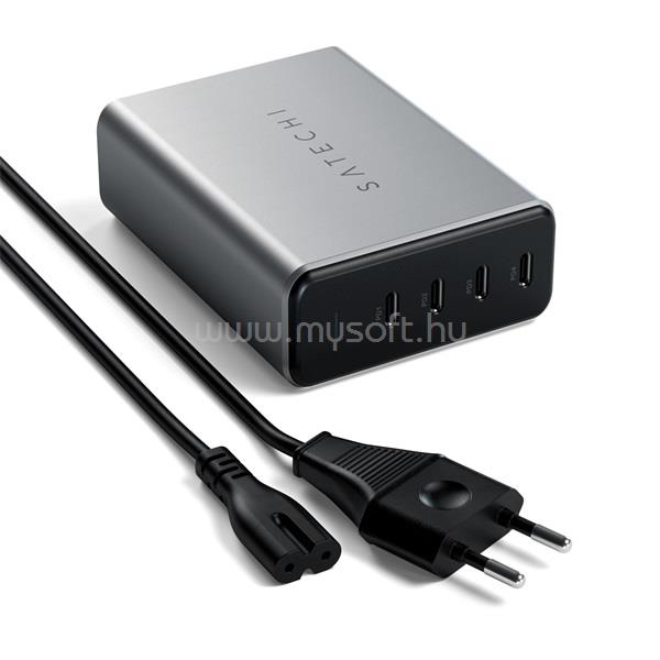 SATECHI ST-UC165GM-EU 165W 4xType-C PD GaN hálózati töltő (fekete)