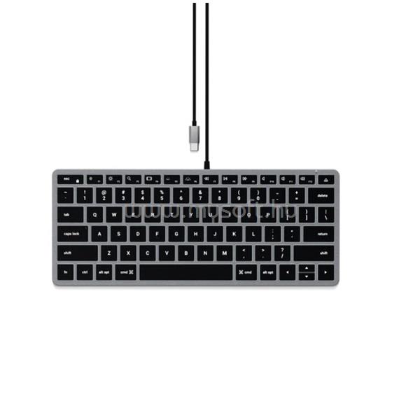 SATECHI ST-UCSW1M Slim W1 USB C vezetékes  billentyűzet angol lokalizáció (asztroszürke)