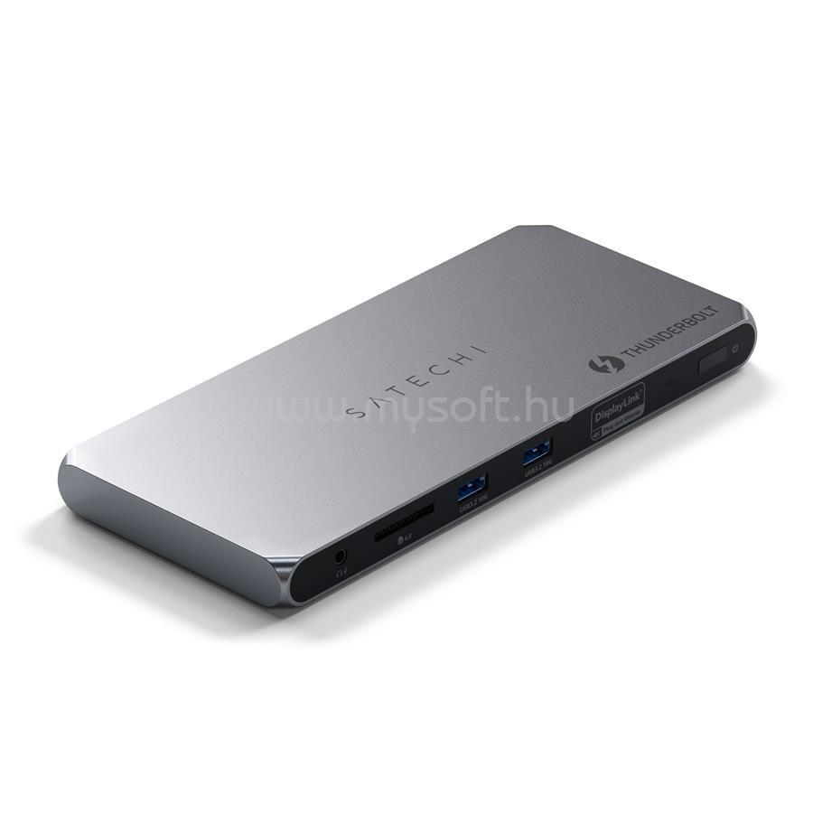 SATECHI Thunderbolt 4 Multi-Display Docking Station - EU - Space Grey