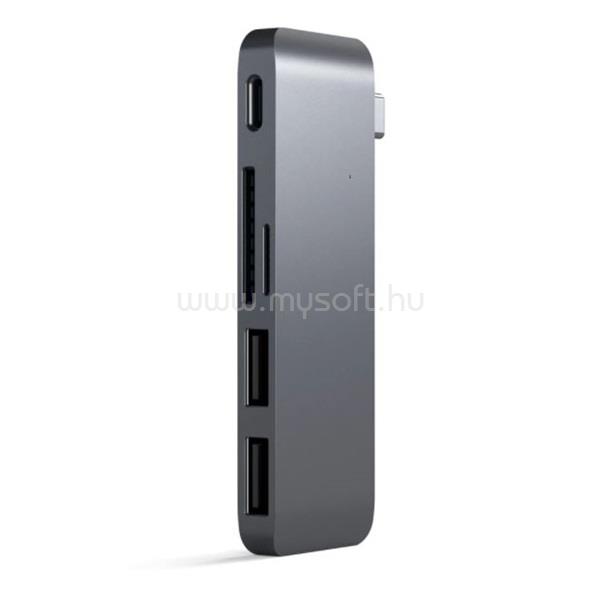 SATECHI Type-C Pass USB Hub (asztroszürke)
