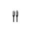 SATECHI USB-C - lightning kábel (MFI), szőtt, 25cm - Space Grey ST-TCL10M small