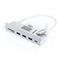 SATECHI USB-C Clamp Hub iMac 24inch (2021) / (1x USB-C up to 5 Gbps,3x USB-A 3.0 up to 5 Gbps, inc. Apple S.Drive Micro/SD) - Silver ST-UCICHS small