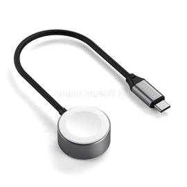 SATECHI USB-C Magnetic Fast-Charging Cable for Apple Watch - Space Gray ST-QCAWM small