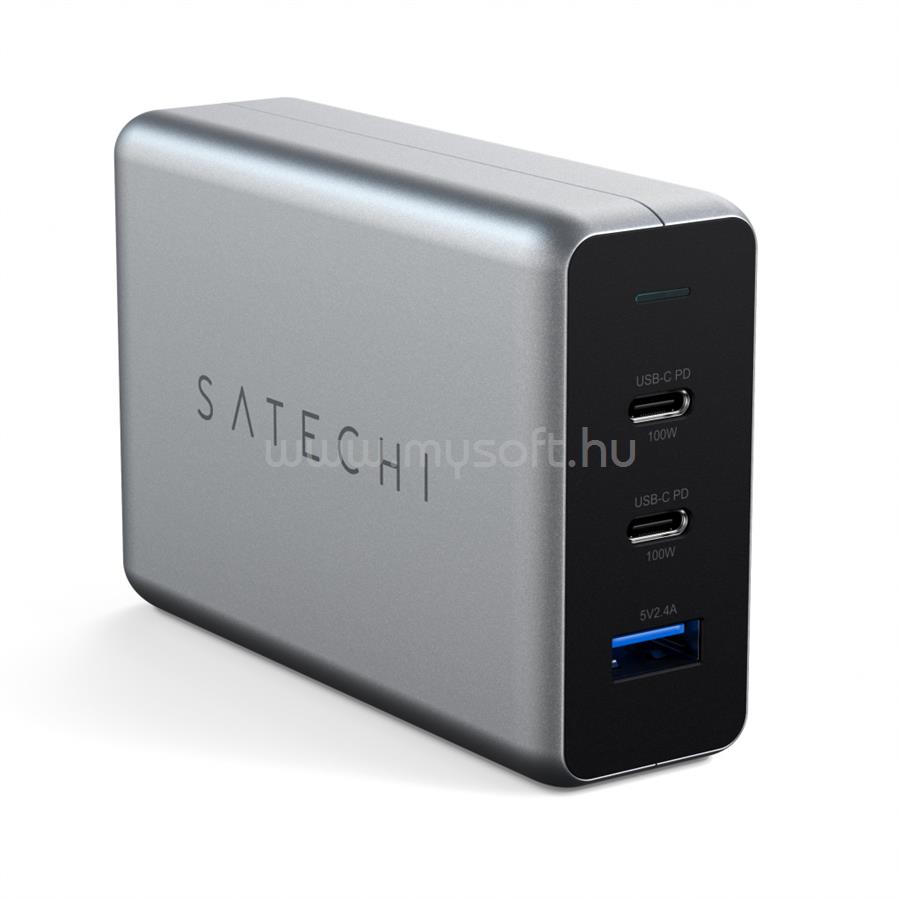 SATECHI USB-C PD Compact GAN Charger 100W 1xUSB-C PD,2xUSB-C PD,1xUSB-C PD,1xUSB-A,2x USB-C PD
