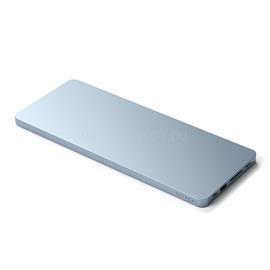 SATECHI USB-C Slim Dock 24" IMAC (1xType-C Upstream Port,2x USB 2.0,1xMicro SD,1xSD Card,1xUSB-A,1x M.2 SSD slot, 1xUSB-C) colour match cable inc. - Blue ST-UCISDB small