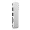 SATECHI USB-C Snap Hub (1x HDMI 4K 60Hz, 1x USB-C up to 5 Gbps, 1x USB-A 3.0 up to 5 Gbps, 1xUSB-C PD, 1x microSD/ 1x SD card reader) - Silver ST-HUSNS small