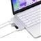 SATECHI USB-C Snap Hub (1x HDMI 4K 60Hz, 1x USB-C up to 5 Gbps, 1x USB-A 3.0 up to 5 Gbps, 1xUSB-C PD, 1x microSD/ 1x SD card reader) - Silver ST-HUSNS small