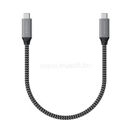 SATECHI USB4 C-To-C Braided Cable 40 Gbps 25cm - Grey ST-U4C25M small