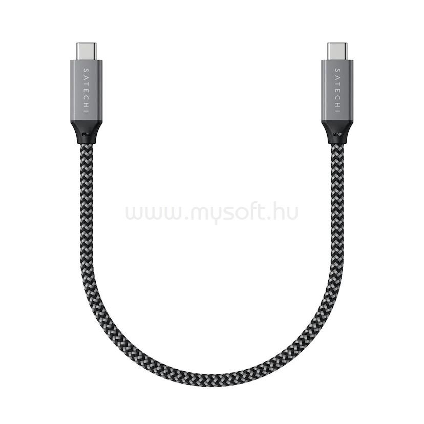 SATECHI USB4 C-To-C Braided Cable 40 Gbps 25cm - Grey