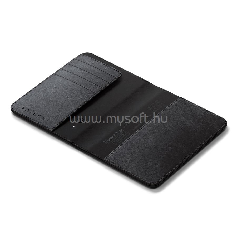 SATECHI Vegan-Leather FindAll Passport Cover - Black
