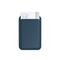 SATECHI Vegan-Leather Magnetic Wallet Stand (iPhone 12/13/14/15 all models) - Dark Blue ST-VLWB small