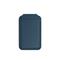 SATECHI Vegan-Leather Magnetic Wallet Stand (iPhone 12/13/14/15 all models) - Dark Blue ST-VLWB small