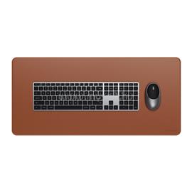 SATECHI Vegan-Leather Premium Desk Mat - Brown ST-LPDMN small