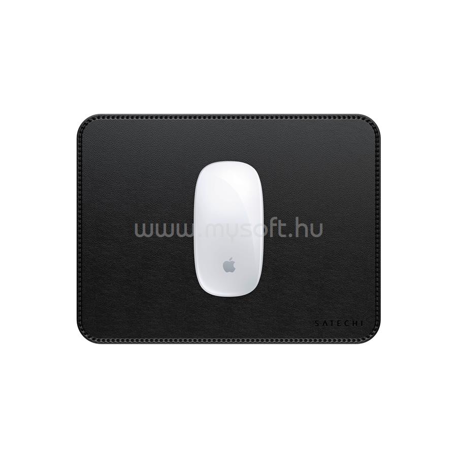 SATECHI Vegan-Leather Premium Mouse Pad - Black