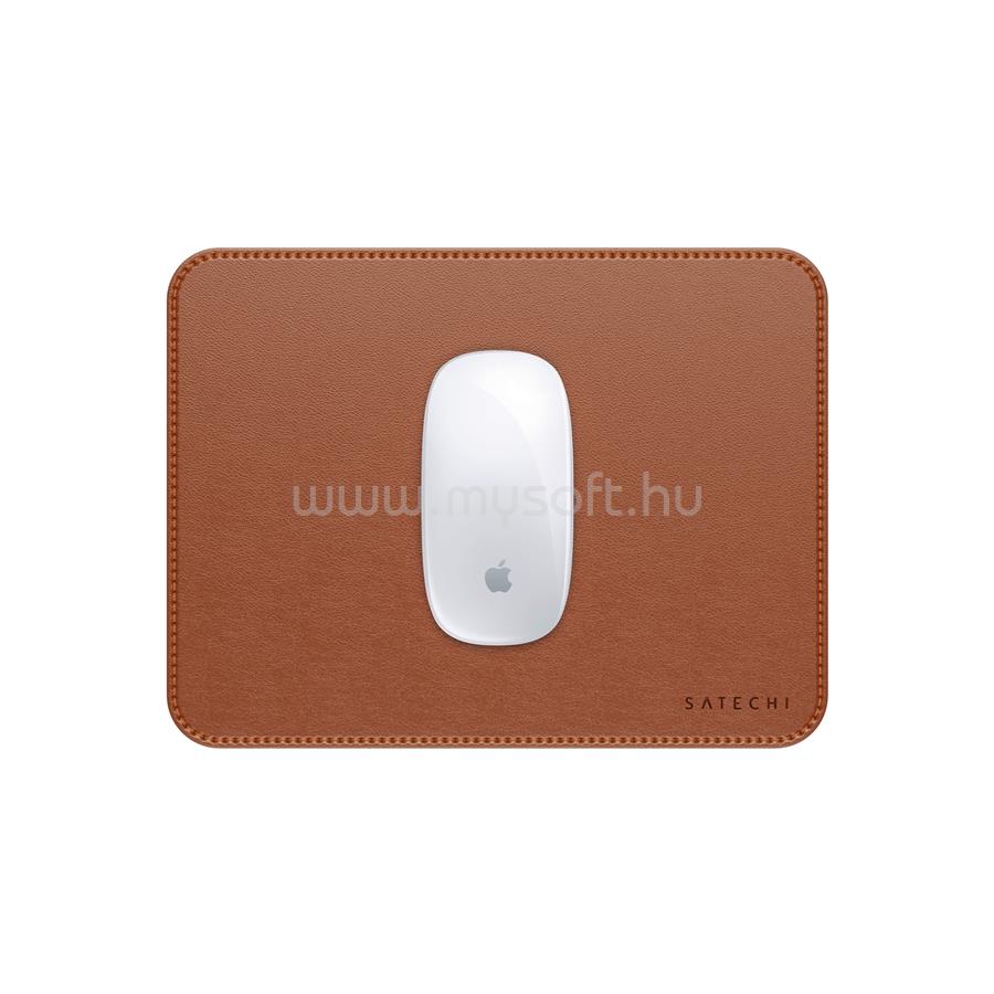 SATECHI Vegan-Leather Premium Mouse Pad - Brown