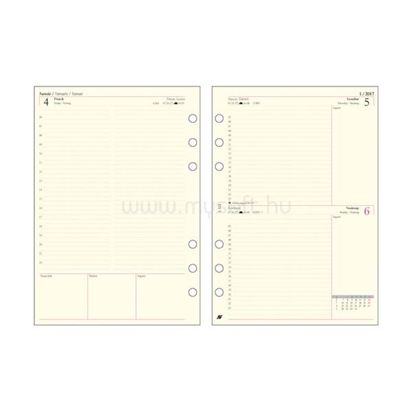 SATURNUS Kalendart L312 napi beosztású gyűrűs betétlap csomag