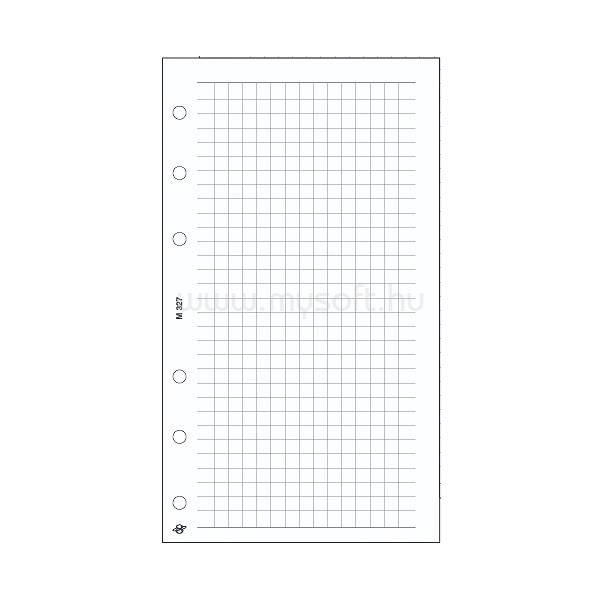 SATURNUS Kalendart M327/F négyzethálós jegyzetlap gyűrűs naptár kiegészítő
