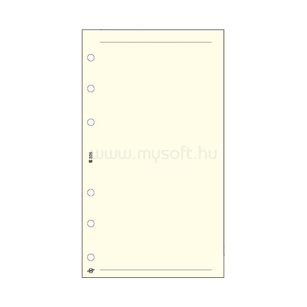 SATURNUS Kalendart S325 üres jegyzetlap gyűrűs naptár kiegészítő