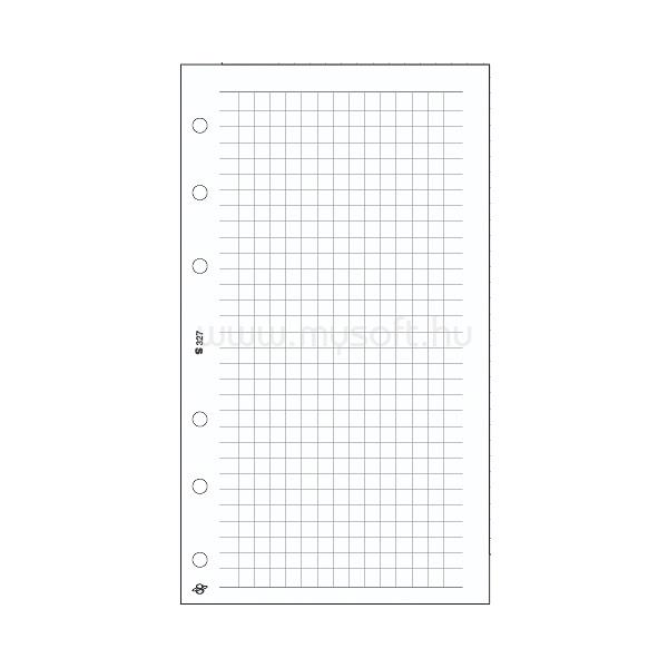 SATURNUS Kalendart S327/F négyzethálós jegyzetlap gyűrűs naptár kiegészítő