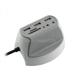SBOX DH-1 3xUSB2.0 + 2x3,5mm + SD olvasó asztali elosztó SBOX_DH-1 small