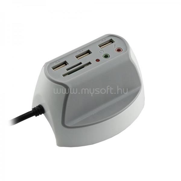 SBOX DH-1 3xUSB2.0 + 2x3,5mm + SD olvasó asztali elosztó