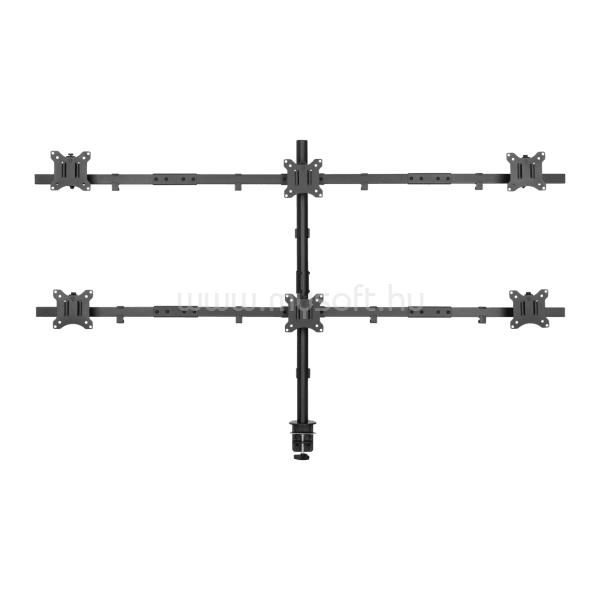 SBOX LCD-352/6-2 17"-32" asztali monitor tartó konzol, dönthető, forgatható