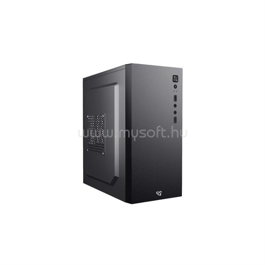 SBOX PC CASE PCC-12 Fekete (Táp nélküli) mATX ház