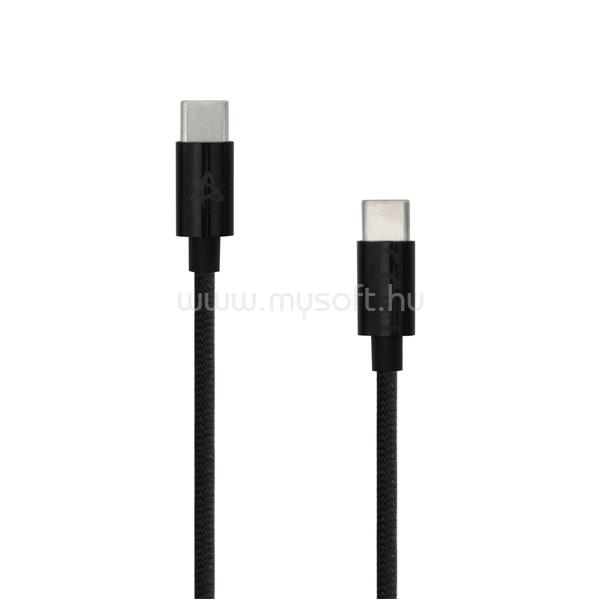 SBOX TYPE-C-1-B 1 60W Type-C adat- és töltőkábel (fekete)