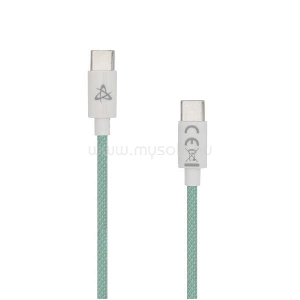 SBOX TYPE-C-1-G 1m 60W Type-C adat- és töltőkábel (zöld)