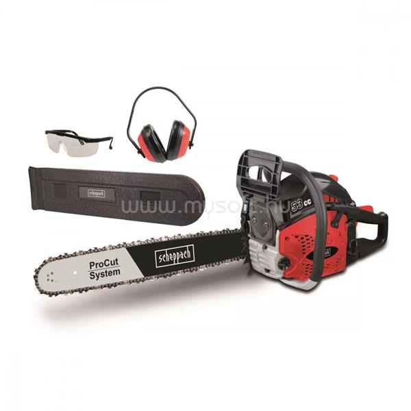 SCHEPPACH BKS 5300 S - 53 cm3 + ajándék védőszemüveg + fülvédő benzinmotoros láncfűrész