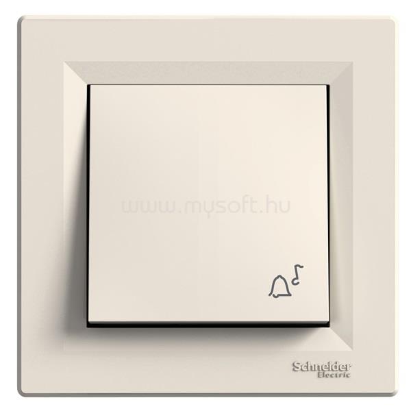 SCHNEIDER EPH0800123 ASFORA csengőjel/rugós bekötésű/bézs egypólusú nyomó