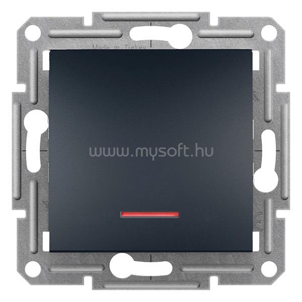 SCHNEIDER EPH1600171 ASFORA jelzőfényes/rugós bekötés/antracit egypólusú nyomó