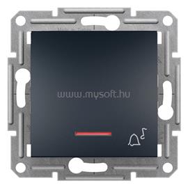 SCHNEIDER EPH1700171 ASFORA jelzőfényes/csengőjel/rugós bekötés/antracit egypólusú nyomó SCHNEIDER_EPH1700171 small