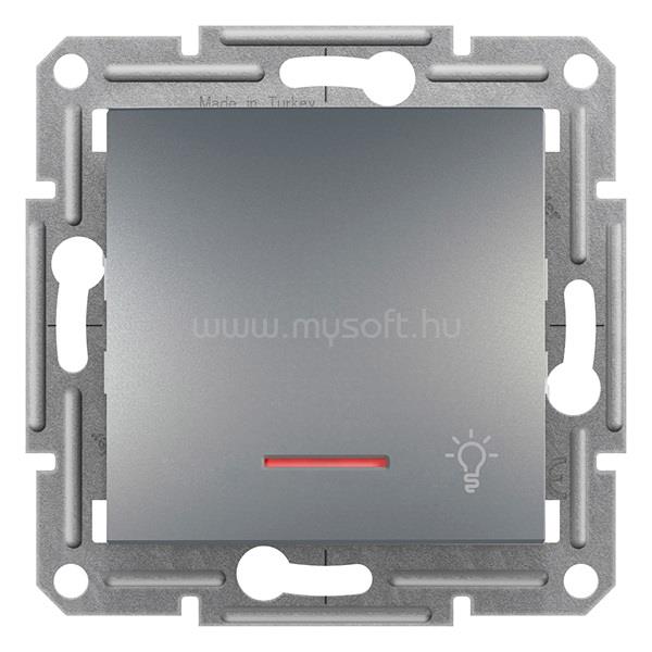 SCHNEIDER EPH1800162 ASFORA jelzőfényes/lámpajel/rugós bekötés/acél egypólusú nyomó
