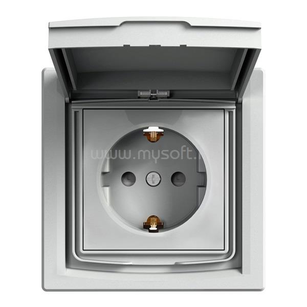 SCHNEIDER EPH3100361 ASFORA GYV/csapfedeles/IP44 alumínium 2P+F csatlakozóaljzat