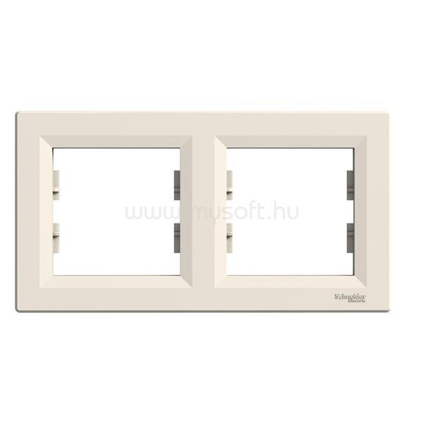 SCHNEIDER EPH5800223 ASFORA vízszintes bézs kettes keret